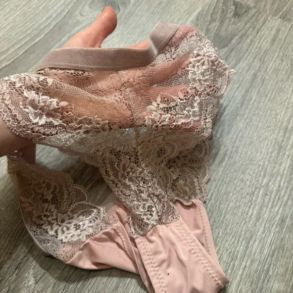 Source Unknown Pink Lace Trim Panties M - Picture 5 of 5